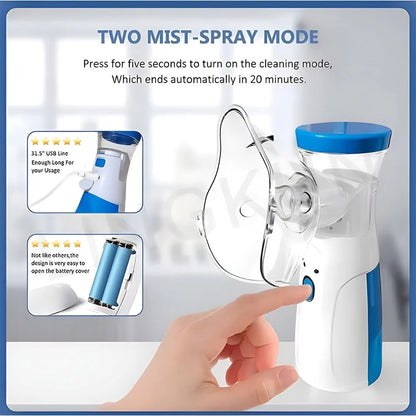 Medical portable silent nebulizer mini handheld inhaler